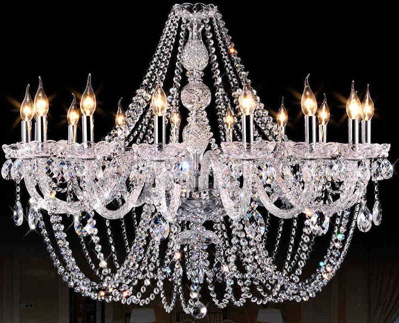 Lamparas grandes de cristal