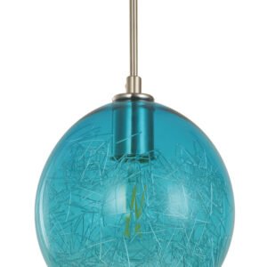 lámpara colgante azul moderna