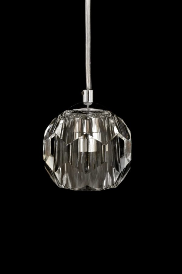 Lámpara colgante moderna cristal 4 luces