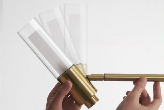 Lamparas doradas modernas