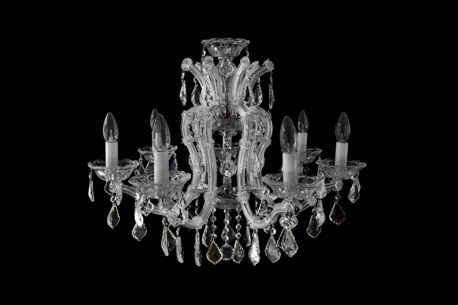 Lámpara María Teresa plateada elegante