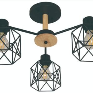 Lámpara de techo vintage en madera