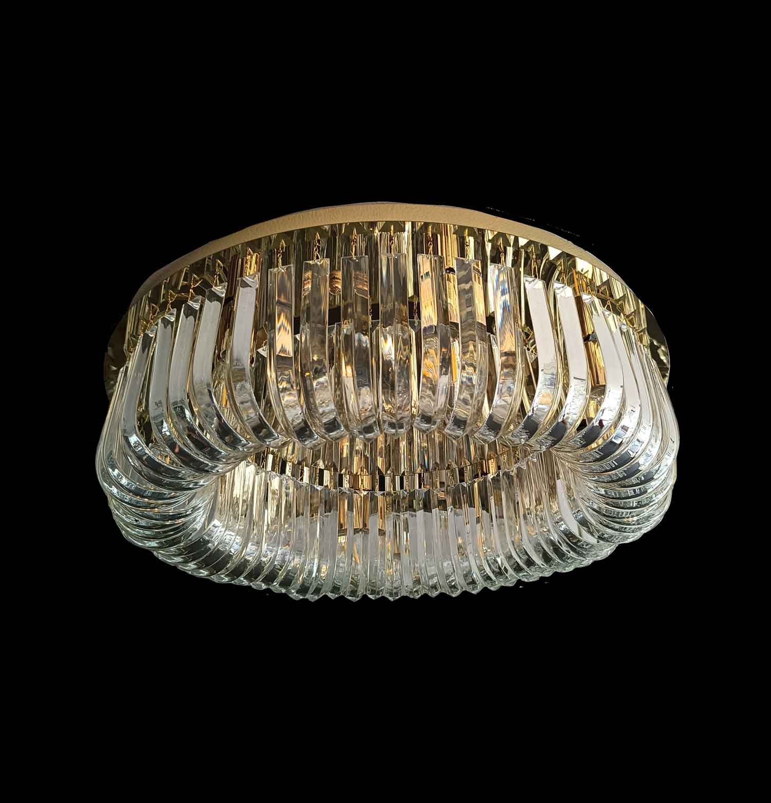 plafón de cristal para techo moderno y elegante