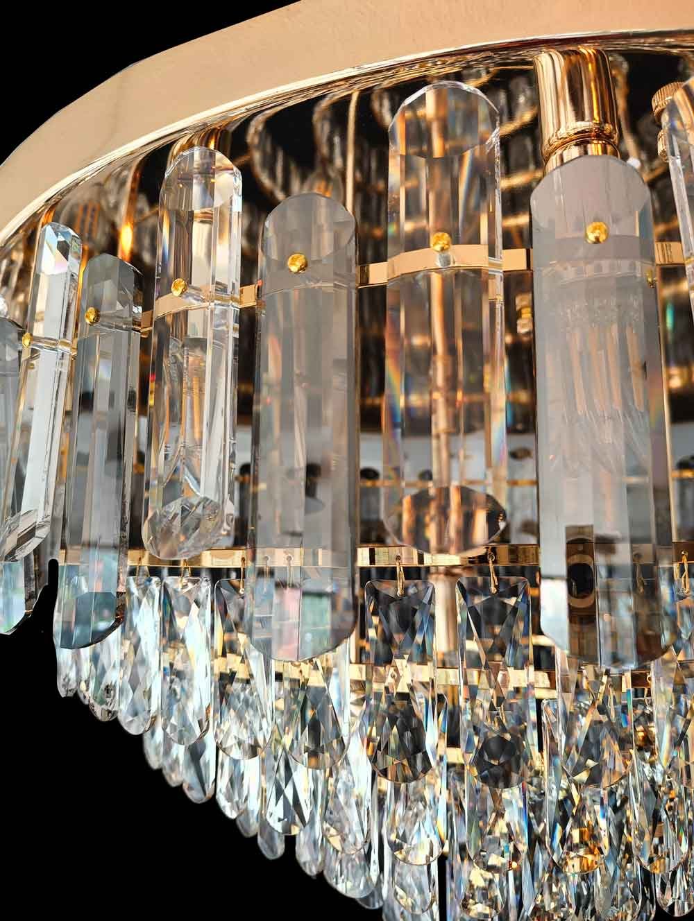 Chandelier de cristal para sala de estar