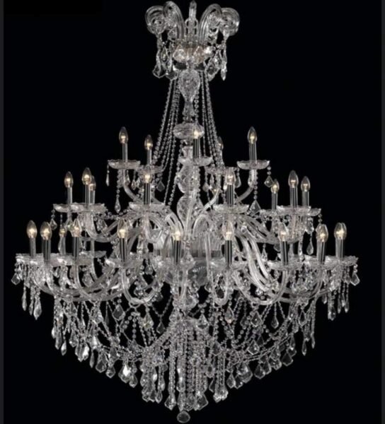 Lámpara de cristal para techos altos