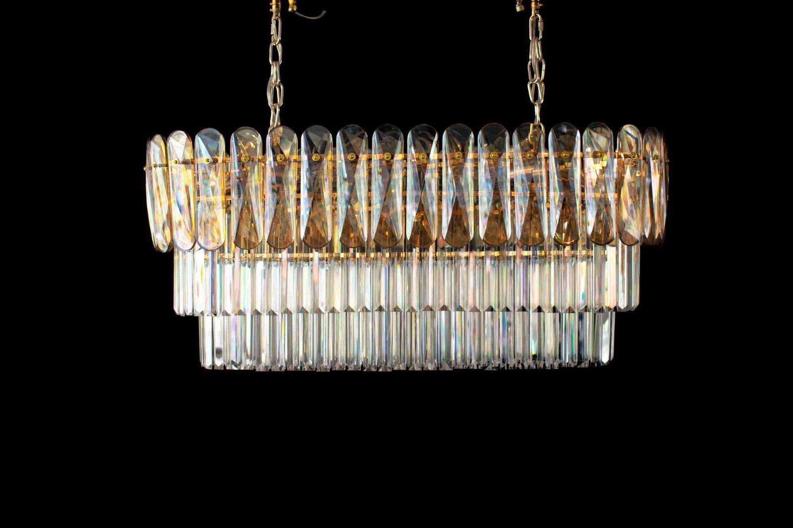 lámpara colgante rectangular para comedor moderno