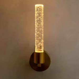 Aplique moderno dorado de pared