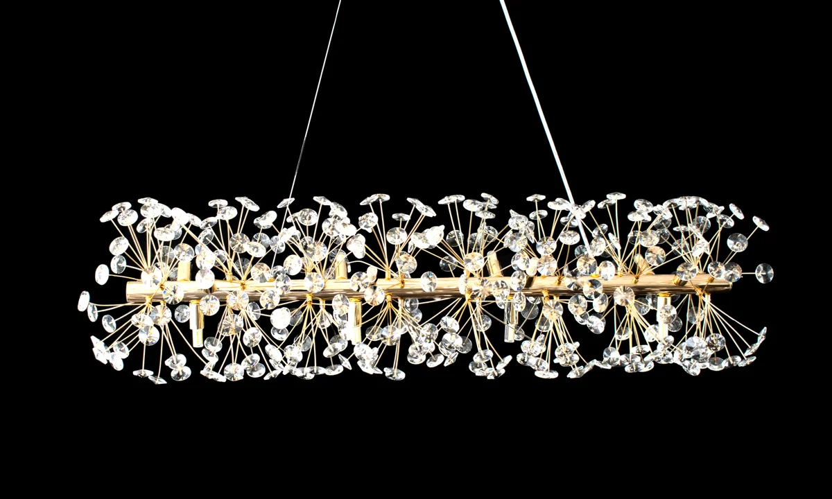 lampara de techo rectangular 100cm largo lampara moderna elegante