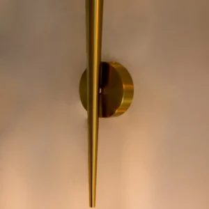 aplique de pared dorado mate LED
