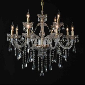 lámpara araña de cristal 12 luces