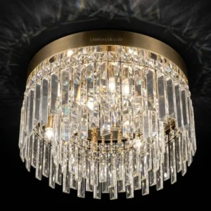 plafón de cristal cascada